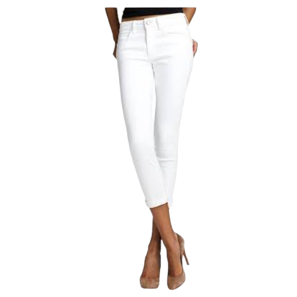 NWT Joe's Jeans Flawless White Cuffed Crop Denim Jeans Size 24